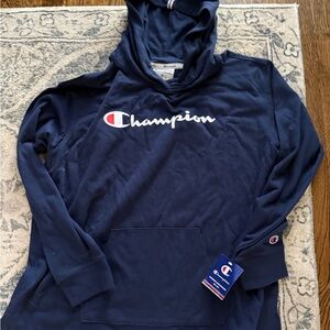 Champion Navy t-shirt Hoodie